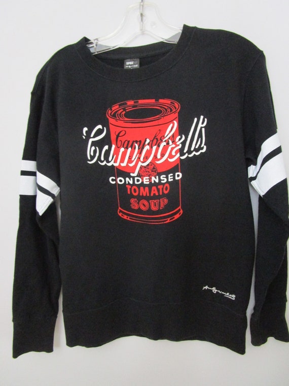 S Andy Warhol Campbells Soup Pullover Sweatshirt C