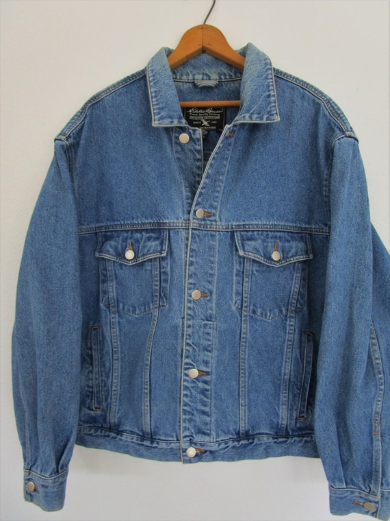XL Mens Eddie Bauer Jean Jacket Denim 