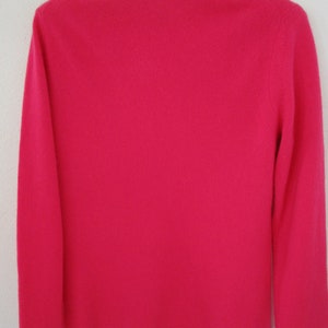 XS Sustainable CASHMERE Pink Pullover Knit Sweater Crew Neck Cuddly image 4