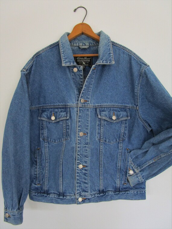 XL Mens Eddie Bauer Jean Jacket Denim 