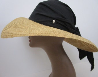 Helen Kaminski Australia Natural Raffia Straw Canvas Brim  display picture 2