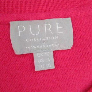 XS Sustainable CASHMERE Pink Pullover Knit Sweater Crew Neck Cuddly image 8
