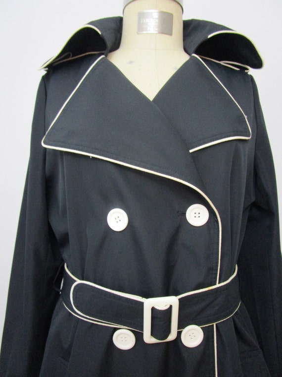 XL Vertigo Paris Trench Coat Double Breasted All Weather Duster