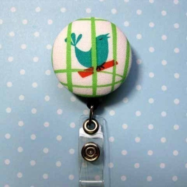 FUN BADGE - Retractable Reel ID Badge Holder - SWEET BIRD