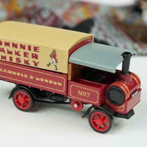 Vintage Boxed Matchbox Models of Yesteryear - 1917 Yorkshire Steam Wagon - Johnie Walker Whiskey (Y-8) 1:47 | 1987, die cast vehicle model