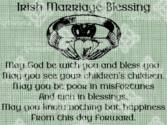 Irish blessing ring best sale