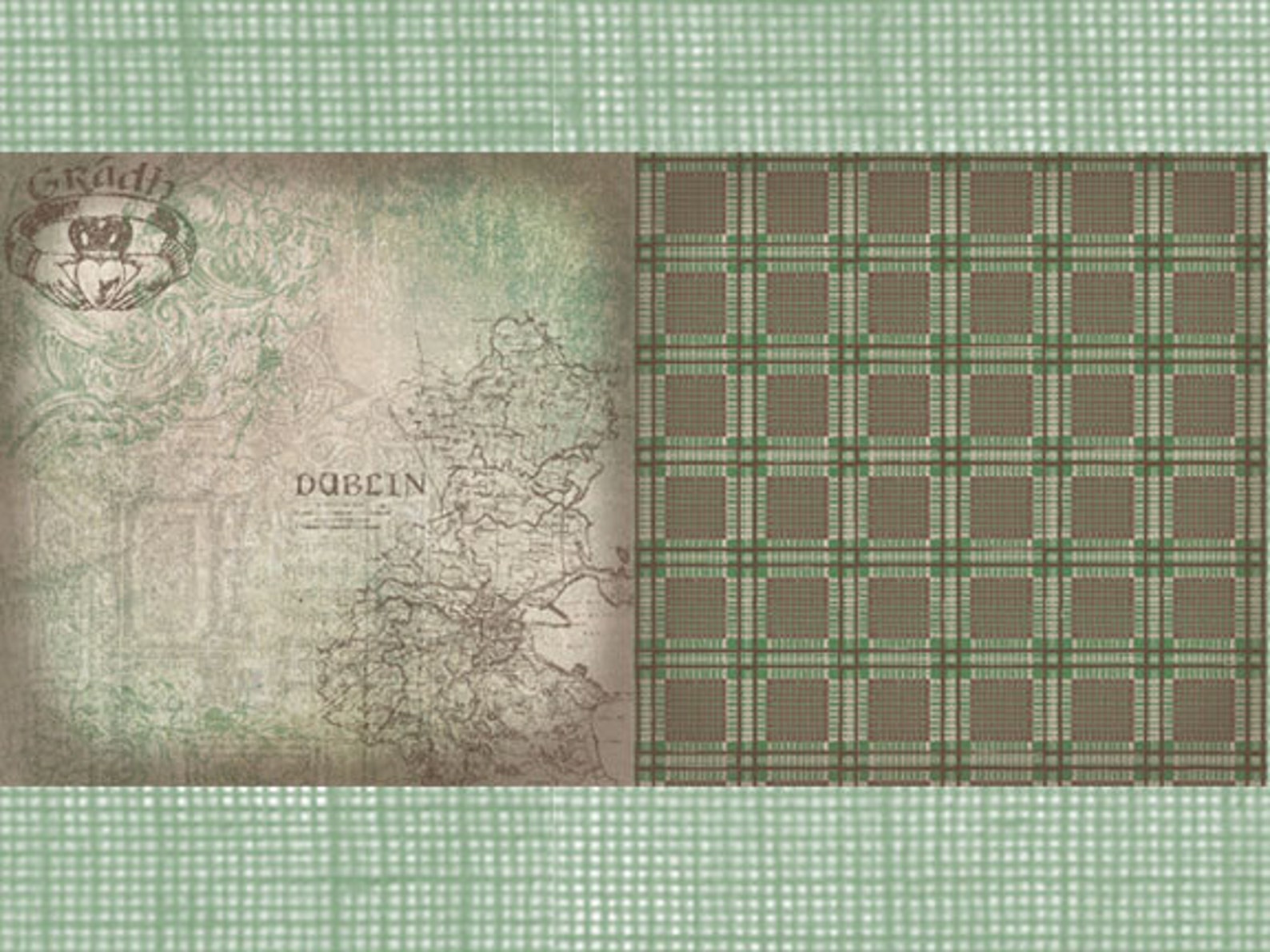 Vintage Ireland Digital Scrapbook Paper Pack Celtic Knots Etsy