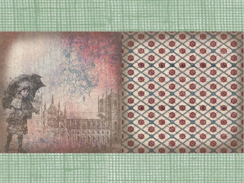 12x12 Plaid Tartan Grunge jpg files Great Britain England British English Union Jack Flag Set of 6 Vintage UK Digital Scrapbook Paper Pack