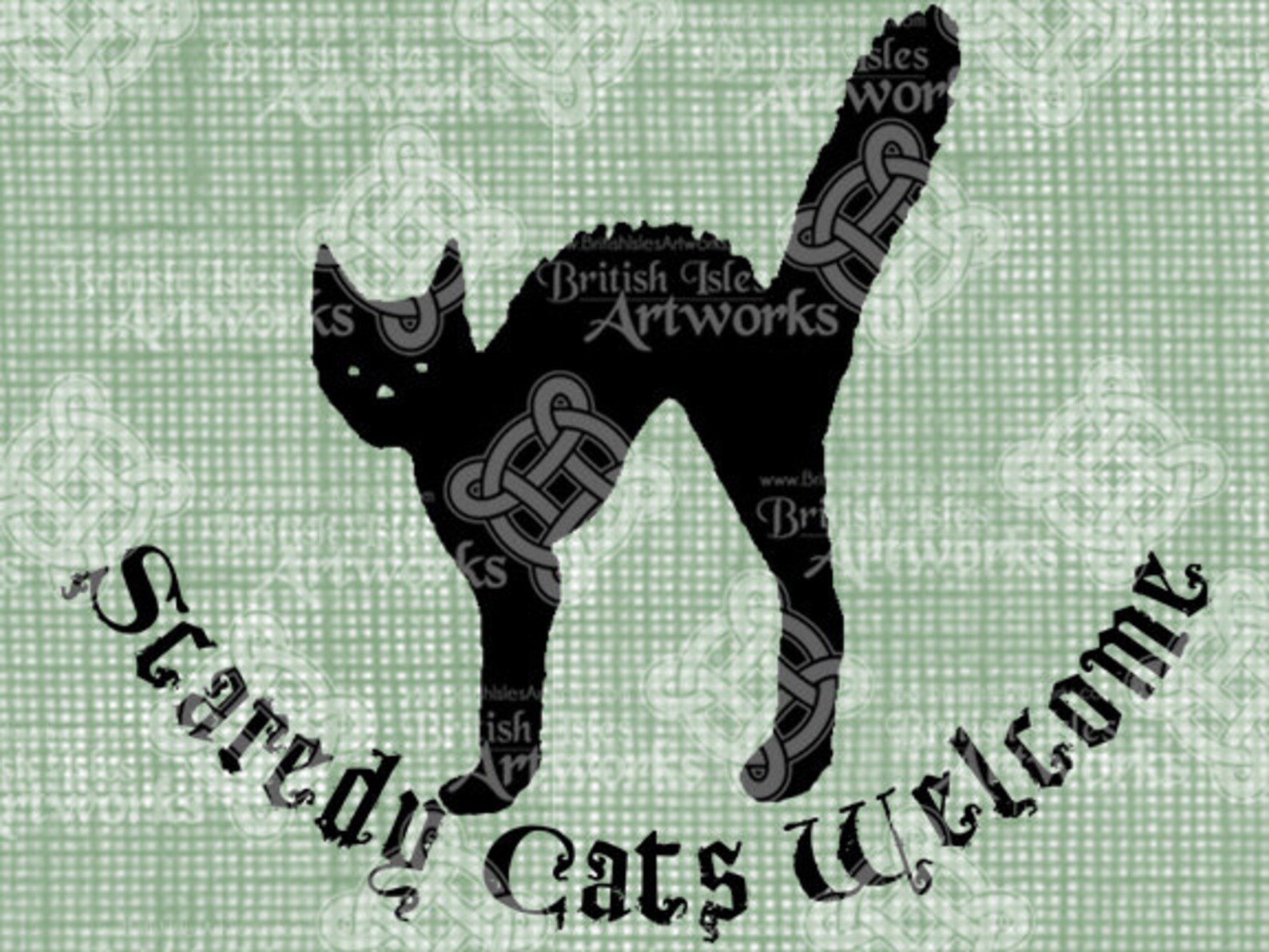 Digital Download Scaredy Cats Welcome Halloween Sign, Kitty Kitten ...