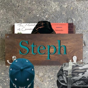 Patère pour enfant, Organiseur de porte d'entrée pour enfant, Retour à l'école, Porte-manteau pour sac à dos, Décoration de ferme faite main, Personnalisé, Décoration de chambre d'enfant