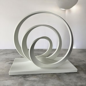 Mathematical Abstract Sculpture Elegant Centerpiece  Mobius Strip Surface Geometric Art Bookshelf Art Eye Catching Office Decor
