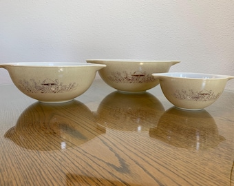 Pyrex Cinderella Forest Fancies Mixing Bowls