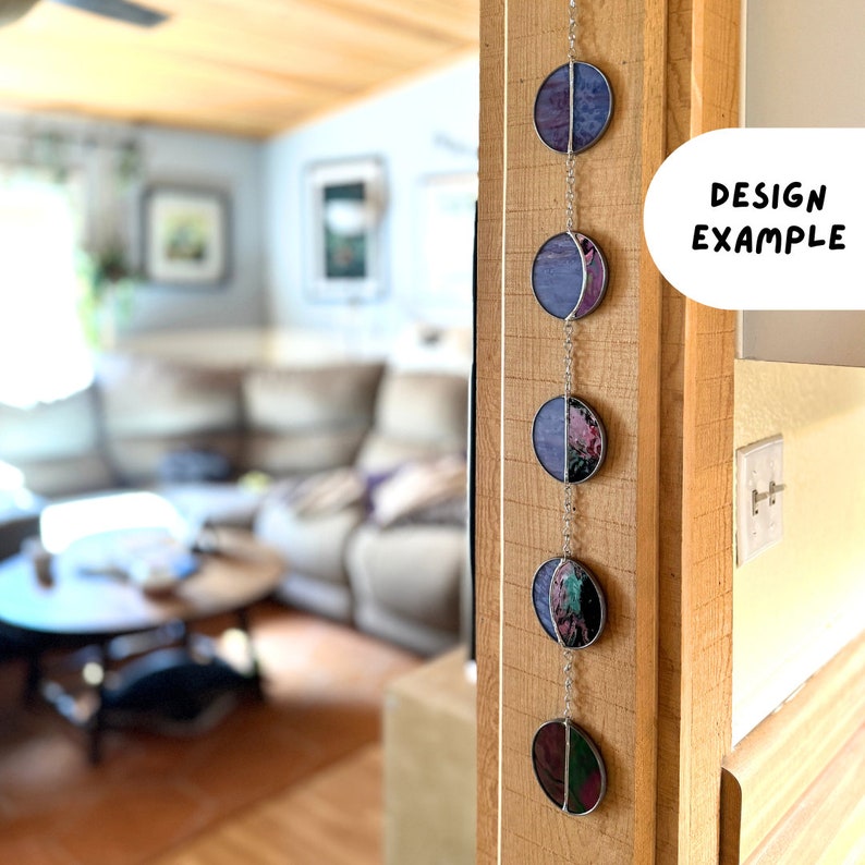 Moon Phase Garland • Stained Glass Pattern // DIGITAL DOWNLOAD Hobby ...