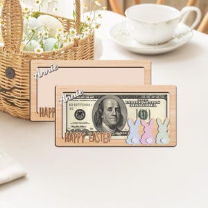 Osterhase Geschenk, Ostern Geldhalter Geschenk, Osterhase, Ostergeldhase Korb, Osterhase Geschenk für Kind, Osterhase Hausdekoration