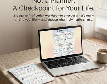 Self Reflection Workbook | Wheel of Life Clarity Tool (Printable PDF)