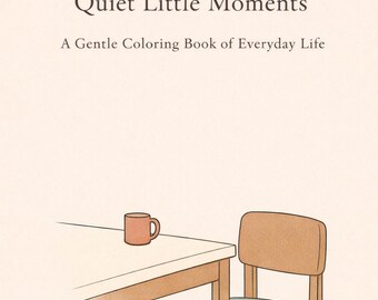 Japanese Coloring Book | 30 Minimal Everyday Moments (PDF Pattern)