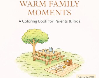 10 Warm Family Moments Isometric Coloring Pages for Kids & Parents |  Family Activity | PDF