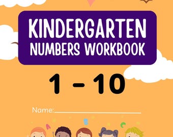 Kindergarten Math Workbook | Number Mazes & Handwriting (PDF)