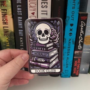 moralisch graues Lesezeichen für Tarot Karten -- Tarot Lesezeichen -- The Lost Bibliothek -- Book Club Lesezeichen