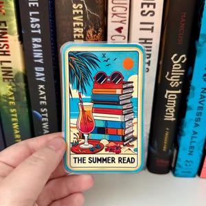 The Summer Read Tarot Card Bookmark  -- Tarot Bookmark -- The Lost Library -- Book Club Bookmark