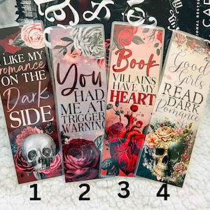 Dark Romance Bookmarks  -- You Had Me at Trigger Warnings -- The Lost Library