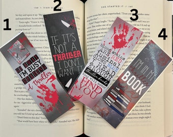 Thriller Book Reader Bookmark  -- Thriller Era -- The Lost Library