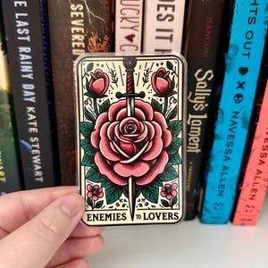 Enemies to Lovers Tarot Card Bookmark  -- Tarot Bookmark -- The Lost Library -- Book Club Bookmark