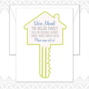 We&#39;ve Moved Cards set of 40 with envelopes, New Address Cards, Change of Address, House Key Change of Address, We&#39;ve Moved, New home