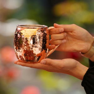 Handmade Forged Pure Copper Cup-Mug 500Ml, 100% Original Copper, Gift For Him Christmas Present, Gift,