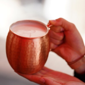 Multiple Hand-Forged 100% Copper Artisan Copper Cup-Mug for A Stylish Tableware Set of 500 ml,  Gift