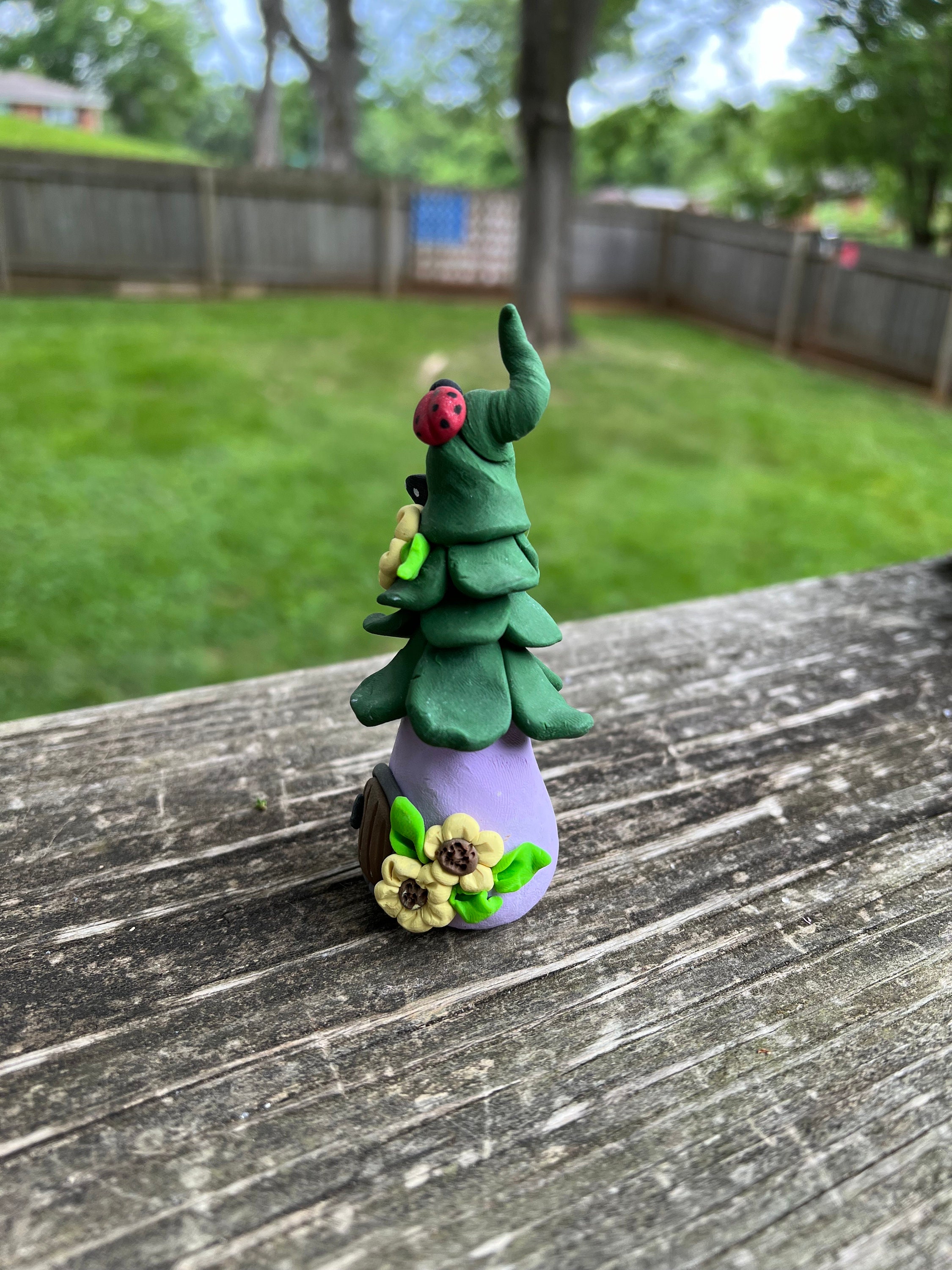 Fairy House Polymer Clay Hand Sculpted Sculpture Fairy Garden Tiered ...