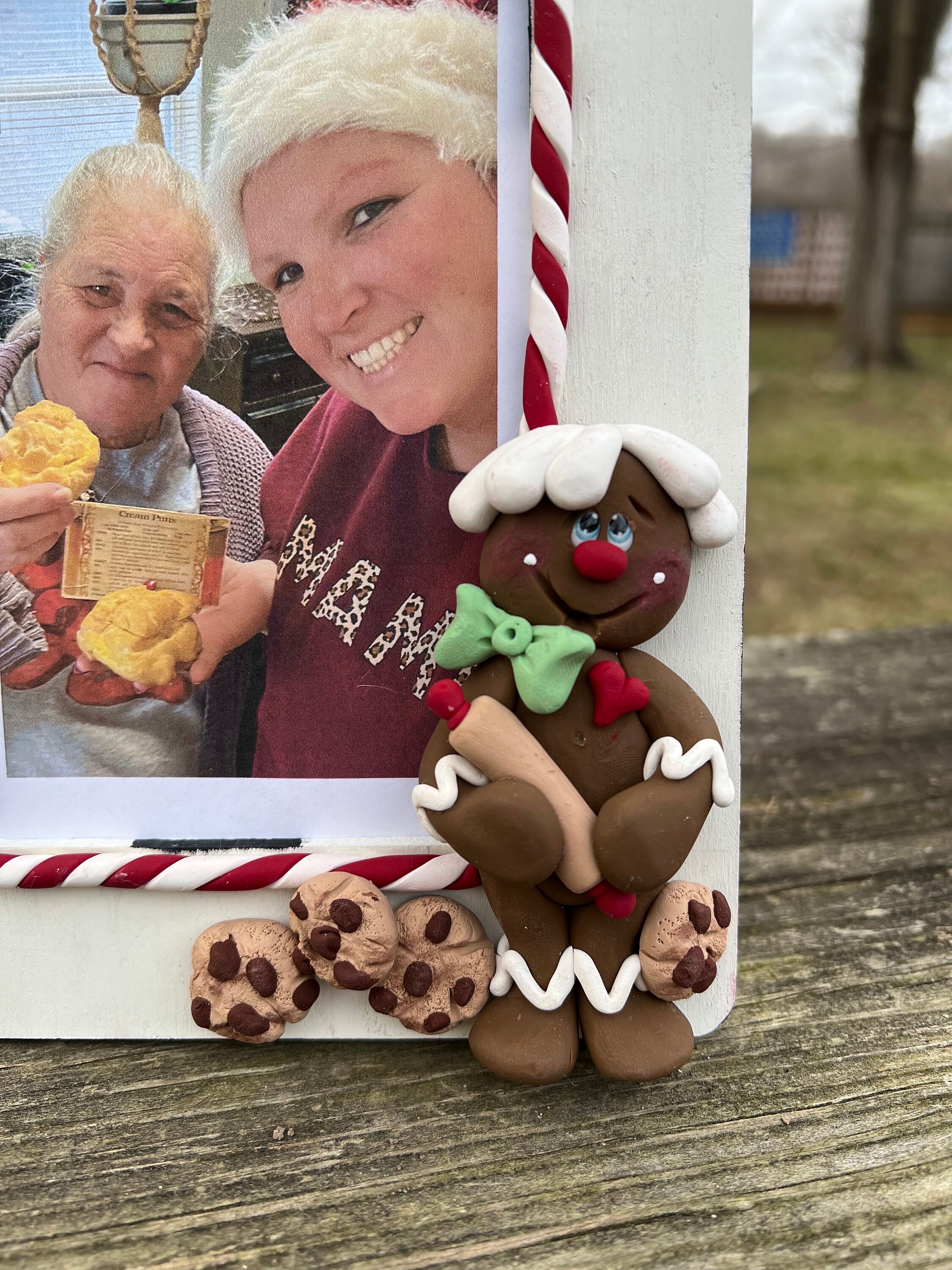 Gingerbread Picture Frame Polymer Clay, Gingies Lovers, Gift for Her ...
