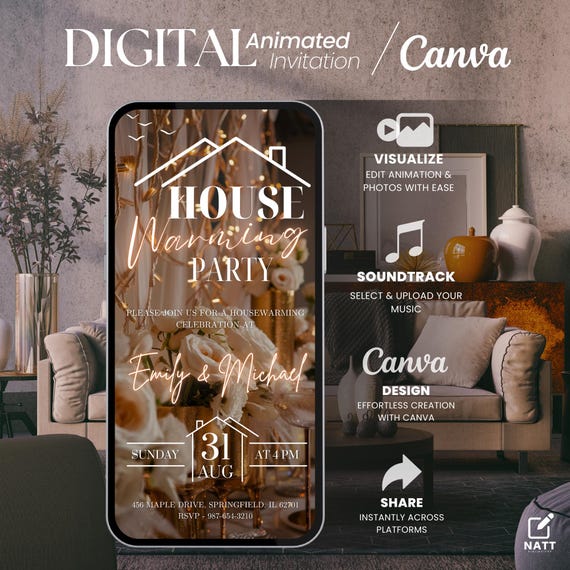 Animated House Warming Invitation