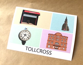 Tollcross Edinburgh Postcards - *1 single postcard*