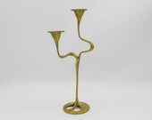 Antique Brass Candelabra, Backhaus Solingen Art Nouveau style candlesticks, antique german brass candelabra, Jugendstil style candelabra