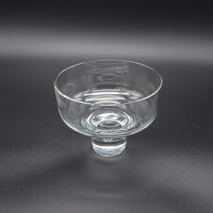 Kosta Boda Sweden Vicke Lindstrand glass footed bowl, Mid Century Kosta Boda Glass Bowl, Scandinavian design glass bowl, glass footed bowl image 2