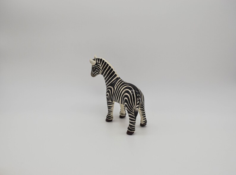 Vintage SerMel Tonala Jal Mexico Paper Mache zebra sculpture zebra vintage Mexican folk art zebra sculpture vintage zebra figure