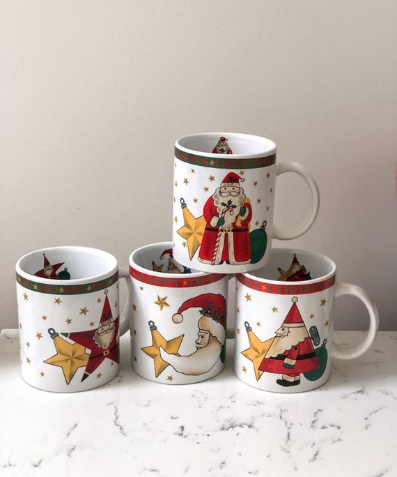 Santa Mugs ( Set of 4 )
