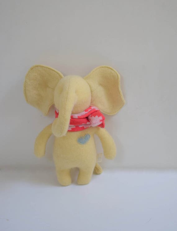 yellow stuffed elephant