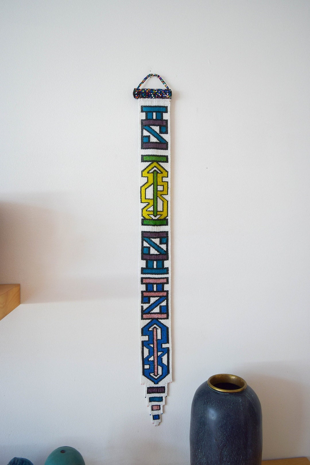 Vintage South African Ndebele Beaded Wedding Veils, Vintage South