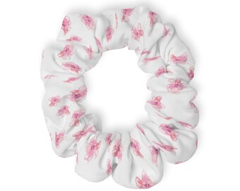 Boho rosa floral ästhetische Scrunchie