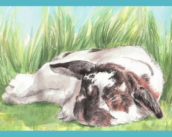 Sleepy Bunny Card