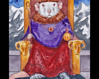 The Emperor, from the Rata Arcana by The Illustrated Rat