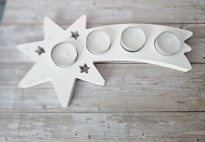 Advent Wreath, Advent Light, Tea Light, Illuminated Shooting Star ...