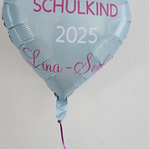 Personalized heart balloons, balloons, helium balloons, baby shower, birth, school enrollment, birthday, training, graduation, party, wedding, party