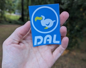 DAL dodo airlines matte square waterproof sticker