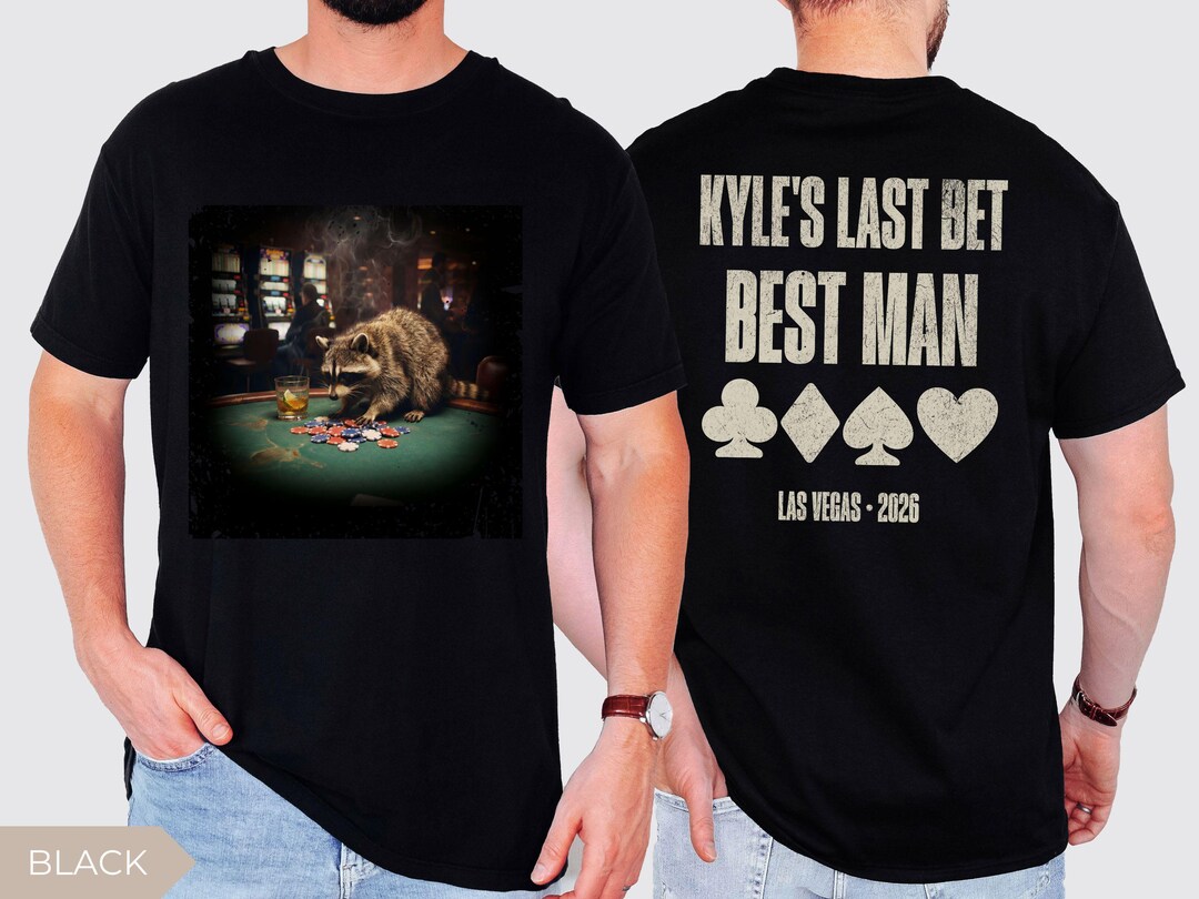 Las Vegas Bachelor Party Shirt, Funny Raccoon T Shirt, Casino Bachelor ...
