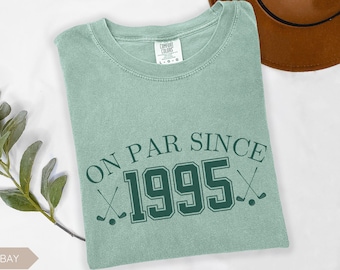 30th Birthday Golf Shirt, Golf Birthday Party Shirt, Turning 30 Gift, Custom Birth Year Tee, Thirtieth Birthday Gift, Custom Gift for Golfer