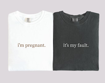 Pregnancy Announcement Shirts, Surprise Pregnancy Gift For Husband, Baby Reveal To Grandparents, Pregnant Expectant TShirt, Funny Pregnancy