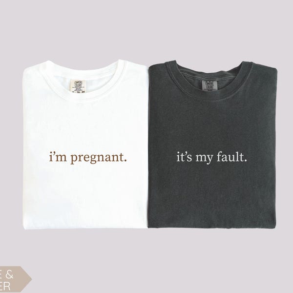 Pregnancy Announcement Shirts, Surprise Pregnancy Gift For Husband, Baby Reveal To Grandparents, Pregnant Expectant TShirt, Funny Pregnancy